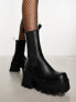 Фото #3 товара Lamoda Wipe Out chunky heeled chelsea boots in black