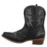 Фото #3 товара Roper Amelia Tooled Inlay Snip Toe Cowboy Booties Womens Black Casual Boots 09-0