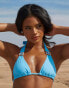 Moda Minx X Savannah-Shae Richards amour triangle bikini top in powder blue BLAU, XS - EU 34 - фото #4