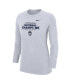 ფოტო #1 პროდუქტის Women's White UConn Huskies 2024 NCAA Men's Basketball National Champions Long Sleeve T-Shirt