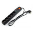 Power strip with protection Acar F5 black - 5 sockets - 3m