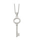 Фото #2 товара Stainless Steel Polished Key Pendant on a Box Chain Necklace