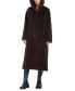 ფოტო #6 პროდუქტის Women's Hooded Faux-Fur Maxi Coat