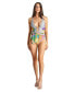 Фото #5 товара Women's Cutout Belted One Piece Swimsuit