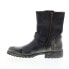 Фото #5 товара Bed Stu Ashton F460018 Mens Black Leather Hook & Loop Casual Dress Boots 8