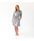 ფოტო #1 პროდუქტის Women's Stretch-Knit Viscose from Bamboo Kimono Robe