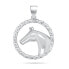 Design silver horse pendant PT32W