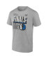 Фото #3 товара Men's Heather Gray Dallas Mavericks 2024 Western Conference Champions Locker Room Big Tall T-Shirt