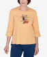 ფოტო #1 პროდუქტის Petite Classics Scarecrow Detailed Bell Sleeves Top