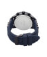 ფოტო #4 პროდუქტის Men's Navy Silicone Strap Watch 48mm