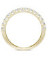 Moissanite Wedding Band (3/8 ct. t.w. DEW) in 14k White, Yellow or Rose Gold