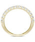 ფოტო #2 პროდუქტის Moissanite Wedding Band (3/8 ct. t.w. DEW) in 14k White, Yellow or Rose Gold