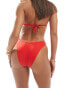 Фото #2 товара ASOS DESIGN Maya mix and match high leg hipster bikini bottom in red