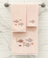 Textiles Turkish Cotton Figi Embellished Hand Towel Set, 2 Piece