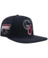 ფოტო #1 პროდუქტის Men's Black Clark Atlanta Panthers Arch Over Logo Evergreen Snapback Hat