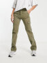 ASOS DESIGN slim cargo trouser in khaki