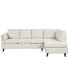 97.2" Modern Linen Fabric Sofa, L-Shaped Couch With Chaise Lounge, Sectional Sofa With One