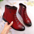 Jezzi W JEZ52G insulated ankle boots with decorations, red 39 - фото #3