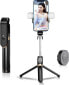 Фото #1 товара Selfie stick OEM Zestaw / uchwyt selfie z pilotem na bluetooth tripod LED SSTR-20 czarny