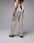 Topshop co-ord straight tailored trouser in light sand