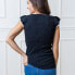 ფოტო #3 პროდუქტის Women's Flutter Sleeve Sweater Top