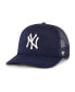 Фото #1 товара Men's Navy New York Yankees Foamo Trucker Snapback Hat
