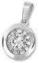Фото #1 товара White gold pendant with crystal 246 001 00478 07