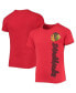 ფოტო #2 პროდუქტის Big Girls Red Chicago Blackhawks Chenille Script T-shirt