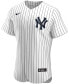 Men's DJ LeMahieu White, Navy New York Yankees Home Authentic Player Jersey Бело-синий, 40 - фото #3