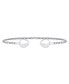 Фото #1 товара Boho Western Arrow Heart Tips Twist Design Stackable West Indian Bangles Bracelet For Women Teens Solid .925 Sterling Silver Strong 7.5 Inch Wrist