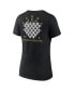 ფოტო #2 პროდუქტის Women's Black Vegas Golden Knights 2023 Stanley Cup Champions Jersey Roster V-Neck T-shirt