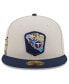 Фото #2 товара Men's Stone, Navy Tennessee Titans 2023 Salute To Service 59FIFTY Fitted Hat