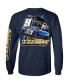 Men's Navy Chase Elliott Car Long Sleeve T-shirt