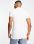 New Look muscle fit polo shirt in white