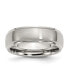 Фото #1 товара Stainless Steel Polished Brushed Center 7mm Edge Band Ring