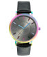 Women's Black Strap Watch 38mm, Created for Macy's
