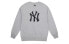 Фото #2 товара Толстовка унисекс MLB NY классическая с принтом, длинным рукавом, свободного кроя, льняного цвета 31MTC2941-50M