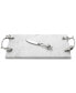 Фото #1 товара White Orchid Large Marble Cheeseboard With Knife