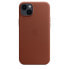 Apple iPhone 14 Plus Leather Case with MagSafe - Umber - Cover - Apple - iPhone 14 Plus - 17 cm (6.7") - Amber