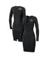 ფოტო #1 პროდუქტის Women's Black Boston Bruins Lace-Up Dress