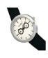 ფოტო #3 პროდუქტის Quartz The 6100 White Dial, Canvas-Overlaid Black Polyurethane Strap Watch 43mm