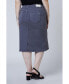 ფოტო #3 პროდუქტის Plus Size Color Skirt