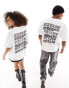 Фото #3 товара ASOS DESIGN unisex oversized license band t-shirt with Nirvana prints in white