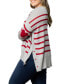Фото #2 товара Women's Plus Size Heart on Your Sleeve Crew Neck Sweater