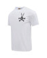 Фото #3 товара Men's Bugs Bunny White Looney Tunes Melted Skeleton T-Shirt