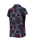 Women's Navy Boston Red Sox Flagship Allover Print Top and Shorts Sleep Set