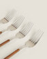 Set of forks with round handle detail