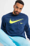 Фото #1 товара Толстовка мужская Nike Air Sportswear Clup Голубая Стандартного кроя