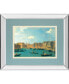 Фото #1 товара View of The Canal of Santa Chiara by Antonia Canaletto Mirror Framed Print Wall Art, 34" x 40"
