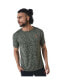 Men's Olive Green Abstract Active wear T-Shirt
